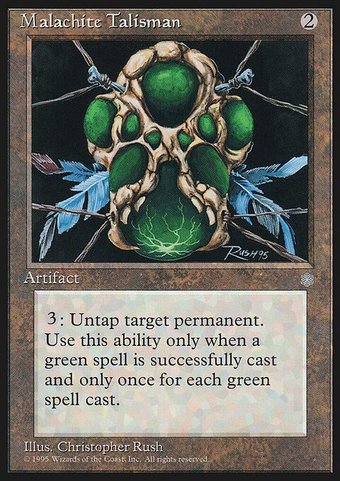 Malachite talisman