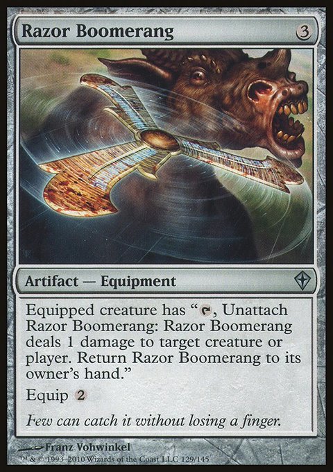 Razor boomerang